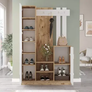 MUEBLE RECIBIDOR PERCHERO-ZAPATERO.INDIAN MOBEL