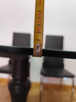 Mesa de Cristal Templado 1cm grosor