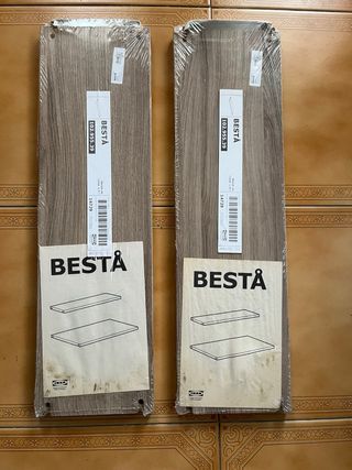 2 baldas mod. Besta 56x16 cm lejas estanteria