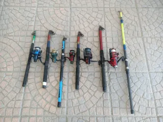 Lote cañas de pescar