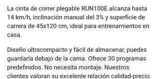Cinta de correr Domyos RUN 100E