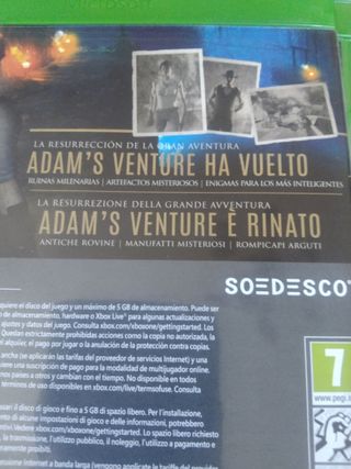 Videojuego Xbox One Adams Venture Origins 