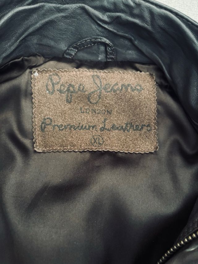 Chaquetón de cuero Pepe Jeans