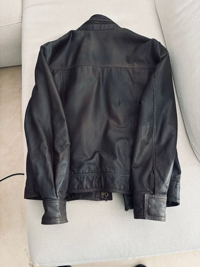 Chaquetón de cuero Pepe Jeans