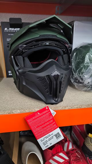 Casco Moto Jet XS verde