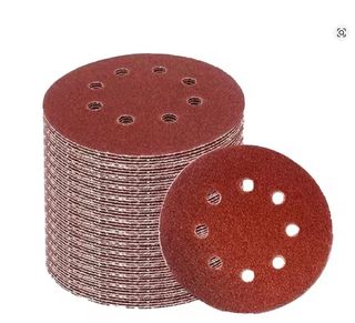 20 pz Disco Abrasivo 125Mm 8 fori Carta Vetrata