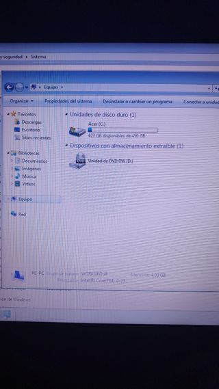 Portátil Acer Aspire 5749 Bien Conservado
