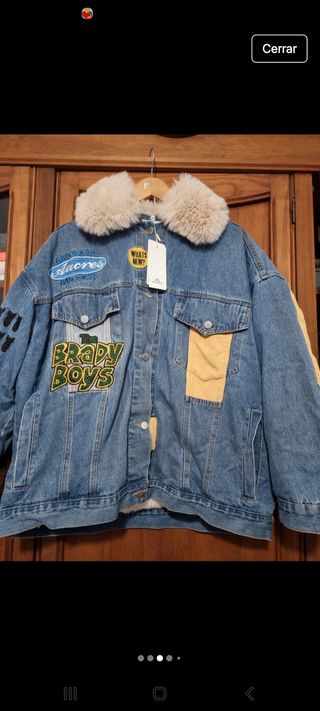 Cazadora vaquera oversize, marca Mochy
T