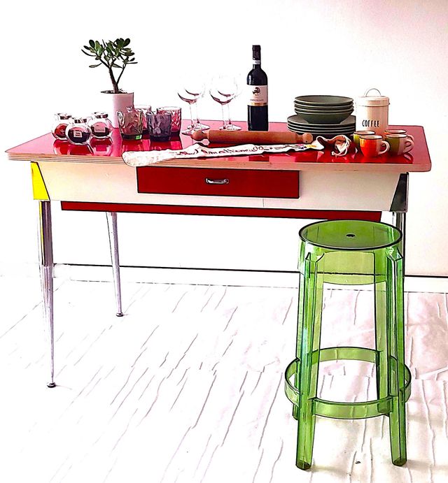 Tavolo da Lavoro in formica anni 60
