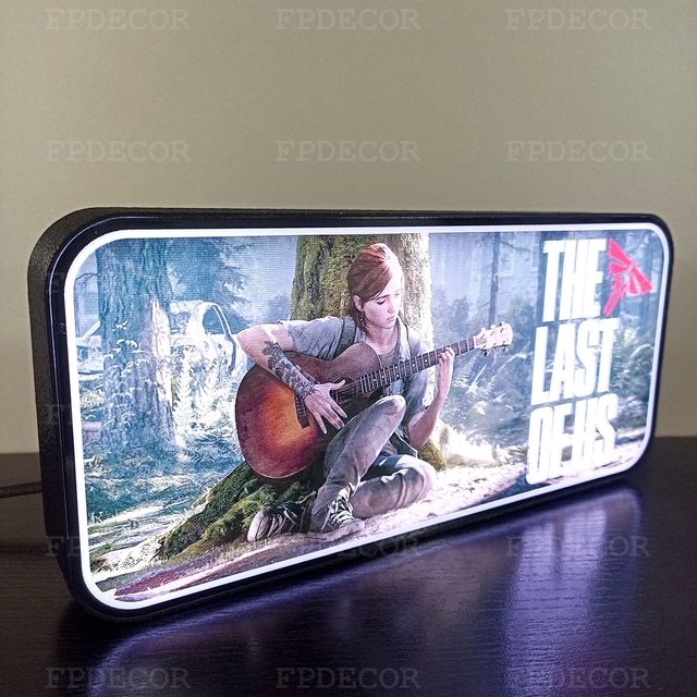 The Last of Us Themed com LED RGB! Caixa de luz!