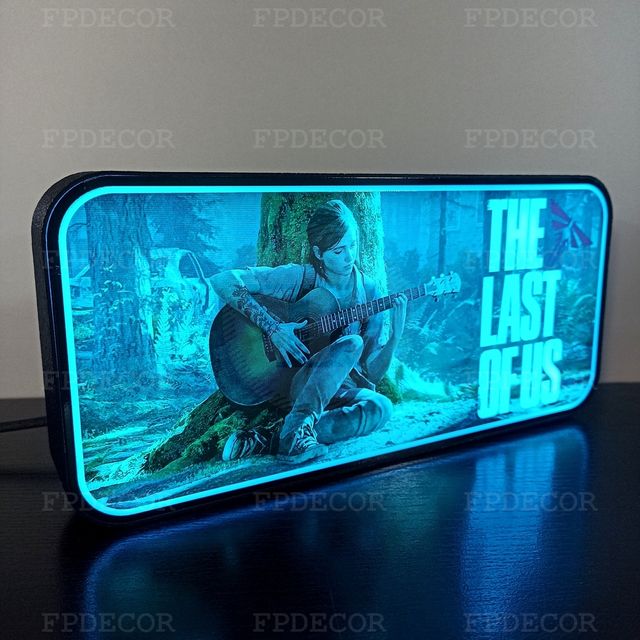 The Last of Us Themed com LED RGB! Caixa de luz!