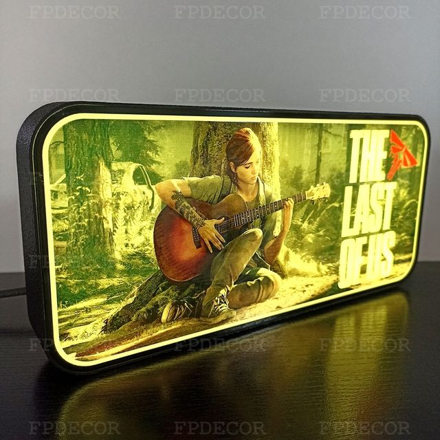 The Last of Us Themed com LED RGB! Caixa de luz!