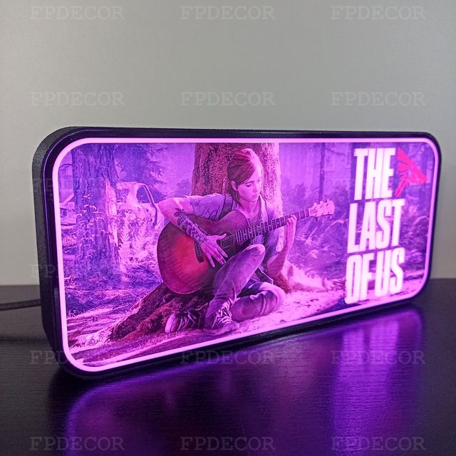 The Last of Us Themed com LED RGB! Caixa de luz!