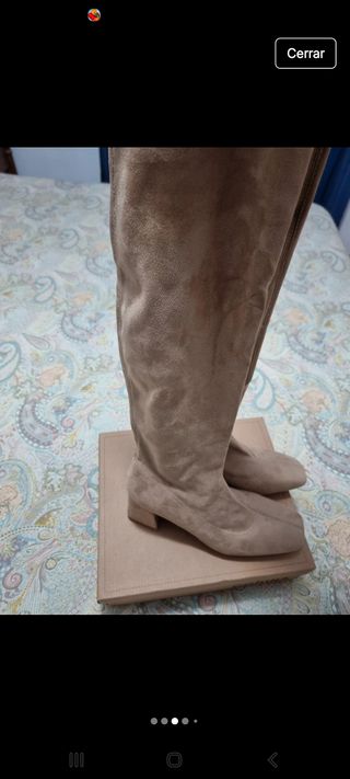 Botas de ante elásticas, marca corina ,t