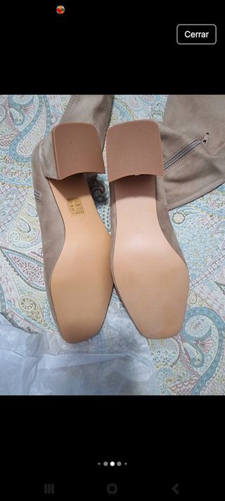 Botas de ante elásticas, marca corina ,t