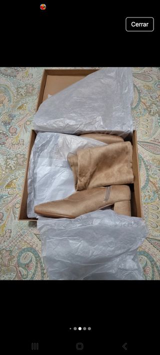 Botas de ante elásticas, marca corina ,t