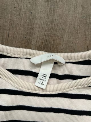 Crop Top sin Mangas a Rayas de HM