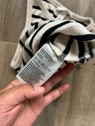 Crop Top sin Mangas a Rayas de HM