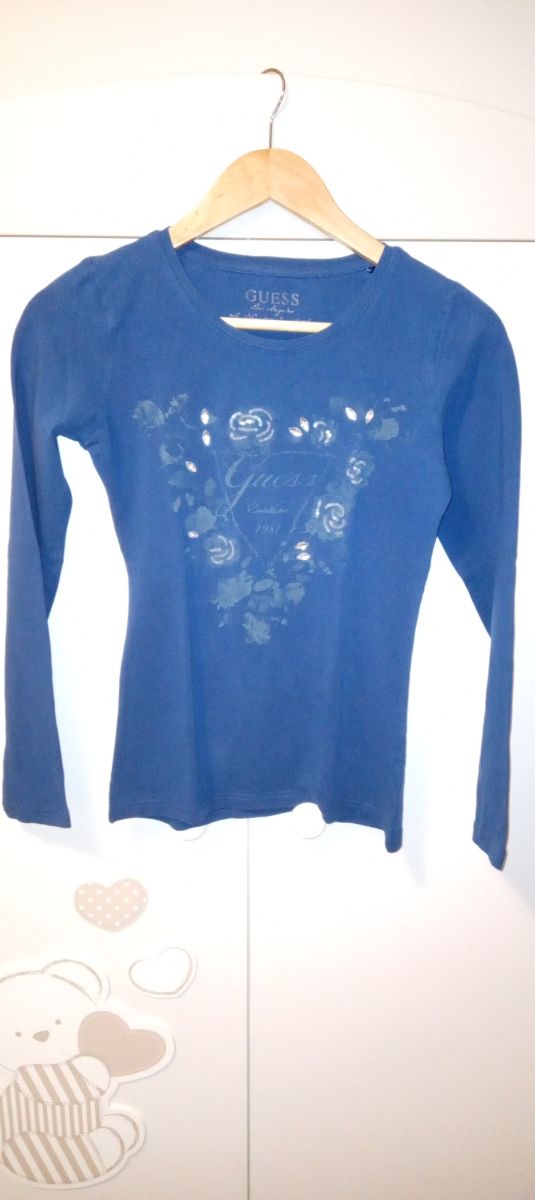 Maglietta cotone maniche lunghe S Guess