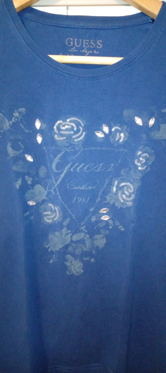 Maglietta cotone maniche lunghe S Guess