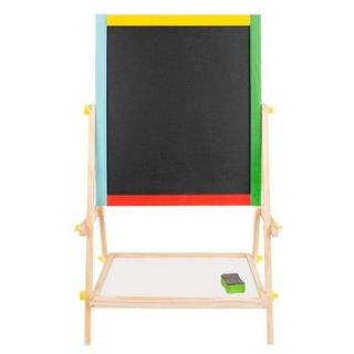Lavagna Educativa in Legno Bifacciale per Bambini