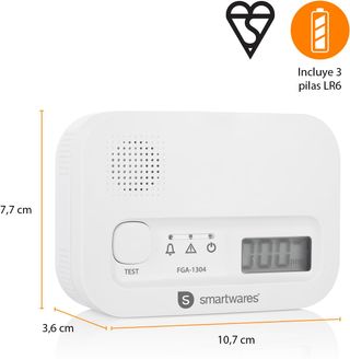 Smartwares Detector de monóxido de Carbono