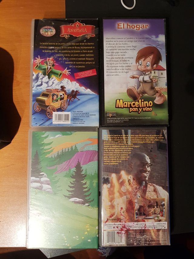 Vhs pack 4 películas infantiles