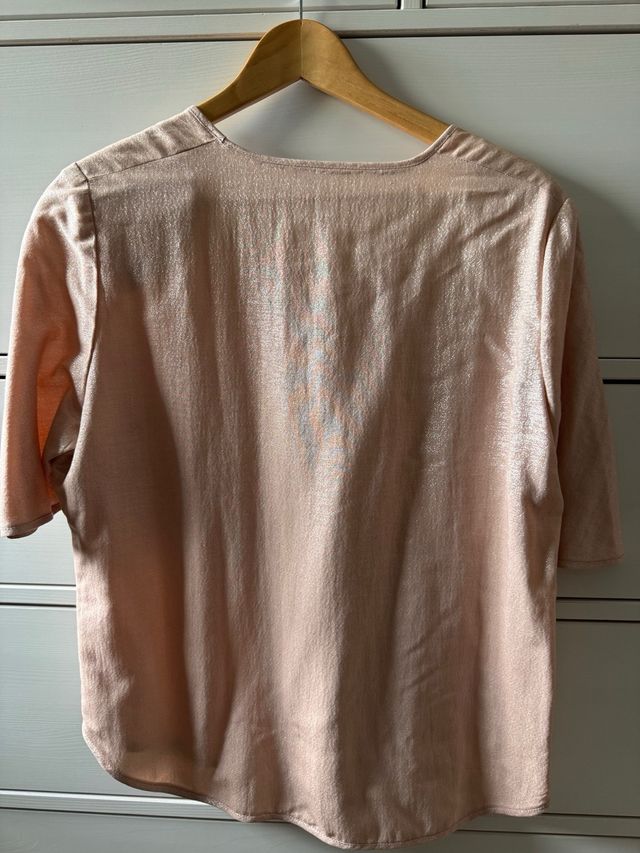 Camisa mujer rosa con brillo