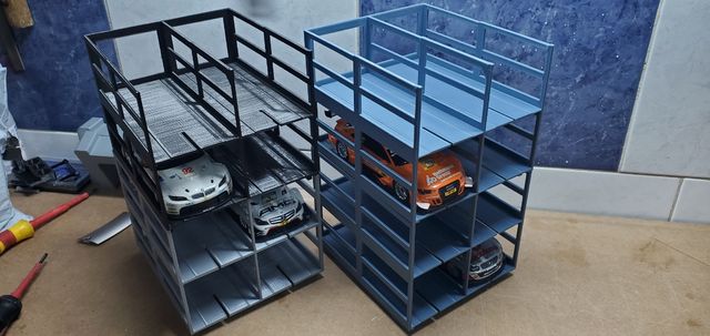 Scalextric garaje 4 coches