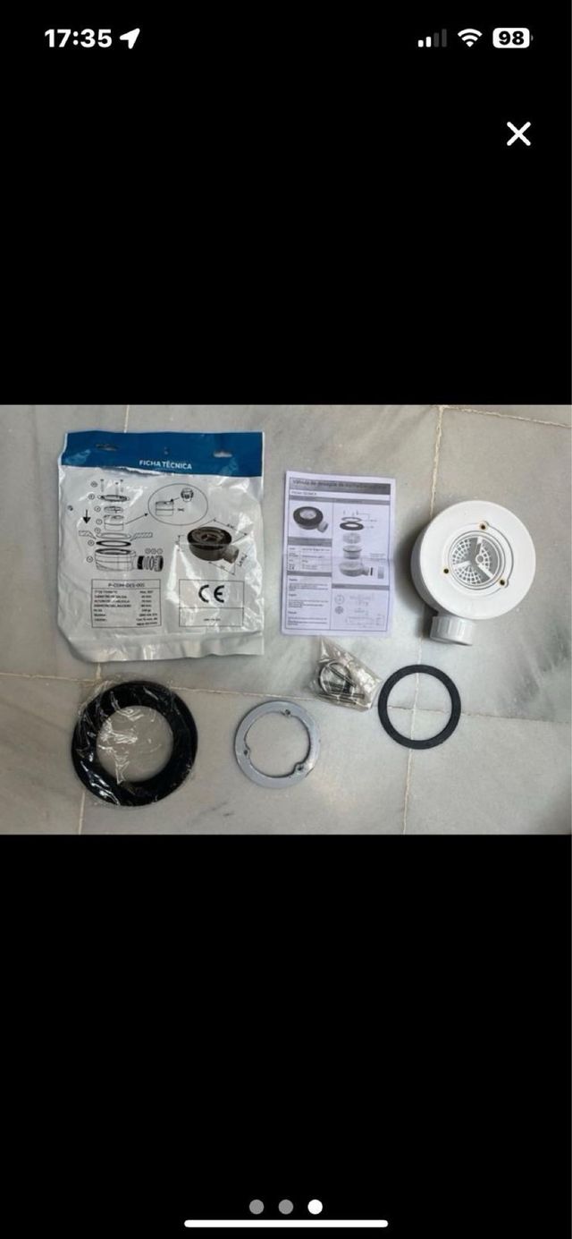 Valvula ducha 90 para Oscar