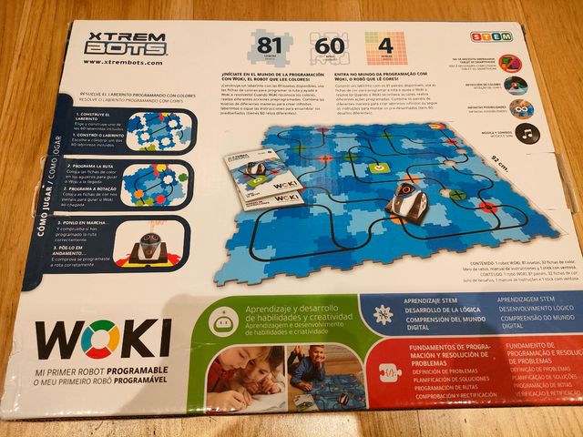 Robot woki programable para niños. STEM