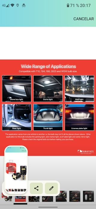 Bombilla LED T10 168 2825 194 W5W 