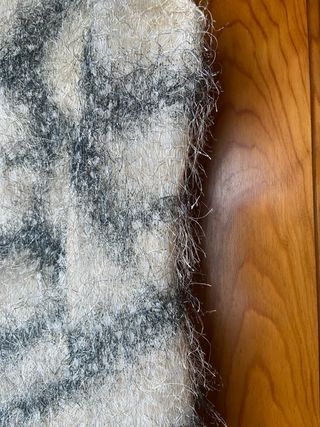 Elegante vestido en sisa.Blanco y negro.Niente.40