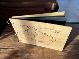 Álbum de fotos de madera