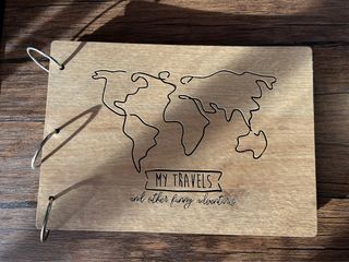 Álbum de fotos de madera