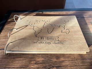 Álbum de fotos de madera