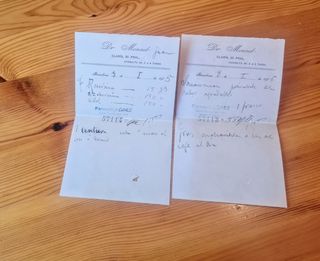 Recetas de farmacia antiguas 1915