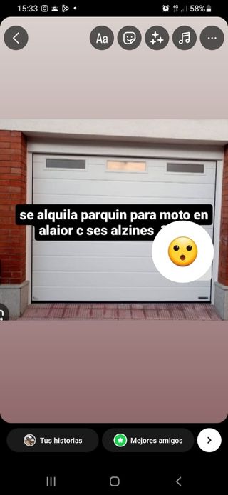 Plaza garaje para moto en alaior