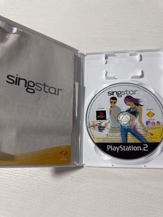 Lote juegos singstar PS2 con micros