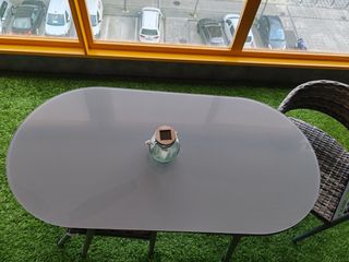 Mesa terraza con dos sillas incluidas