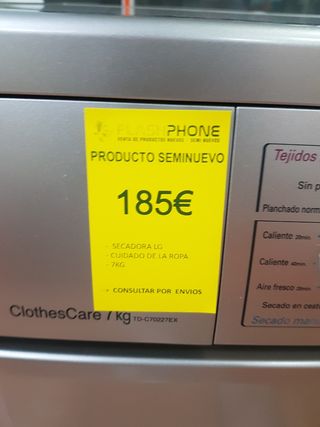 Secadora LG 7kg