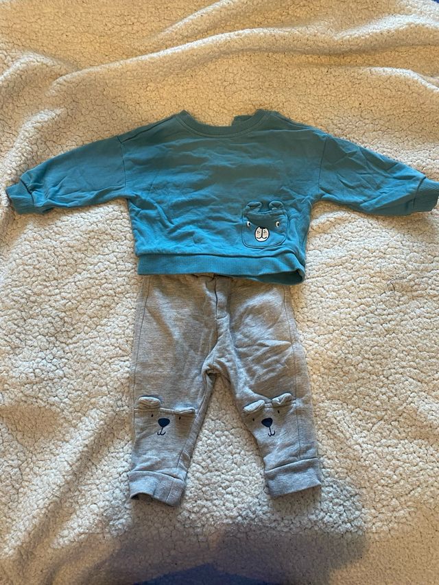 Set felpa e pantaloncini Fagottino 9/12 mesi 74cm