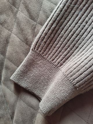 Chaqueta lana y ante forrada raso