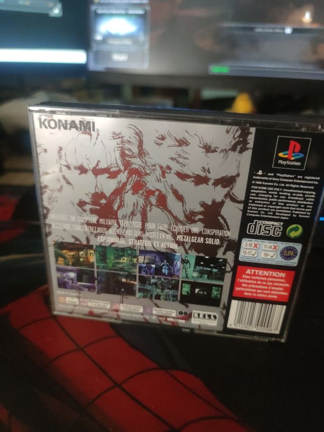 Metal Gear solid PlayStation 1 PS1 FRA