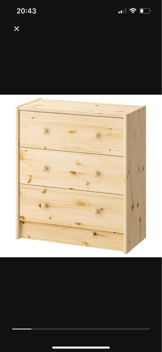 Gavetero de 3 gavetas