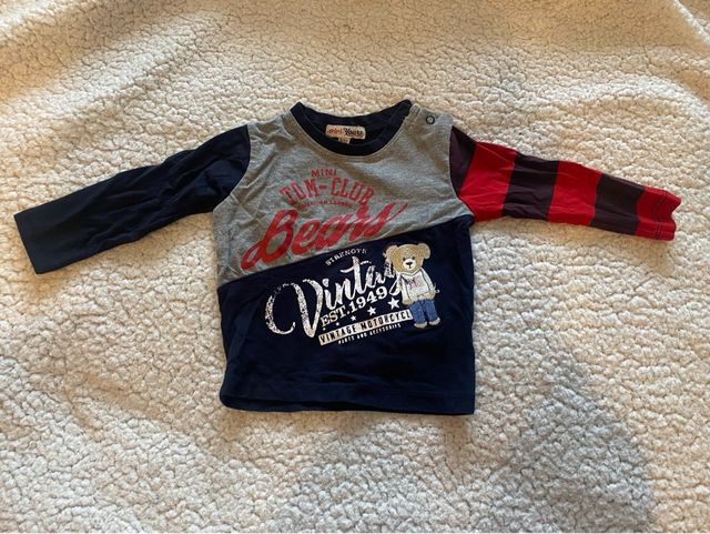 Set felpa pantaloni e maglia maniche lunghe 9/12m