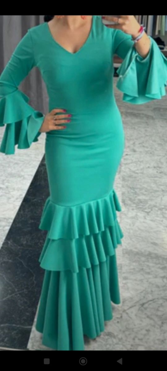 Traje flamenca ,precioso talla m