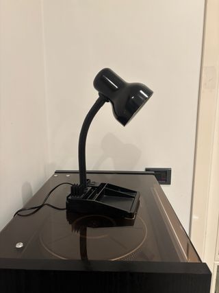 Lampada da Tavolo Organizer Design Funzionale Nera