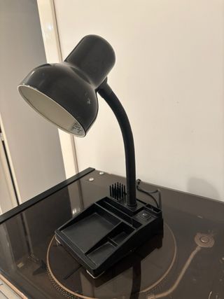 Lampada da Tavolo Organizer Design Funzionale Nera