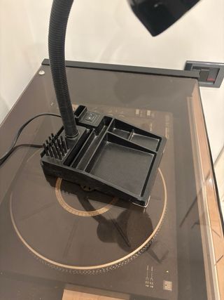 Lampada da Tavolo Organizer Design Funzionale Nera